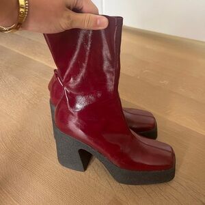 Red Stella McCartney boots